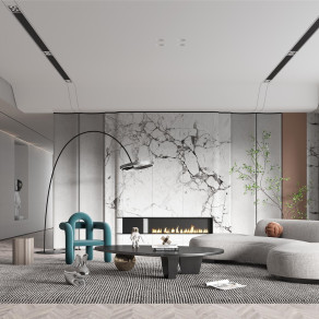 现代家居客厅-19